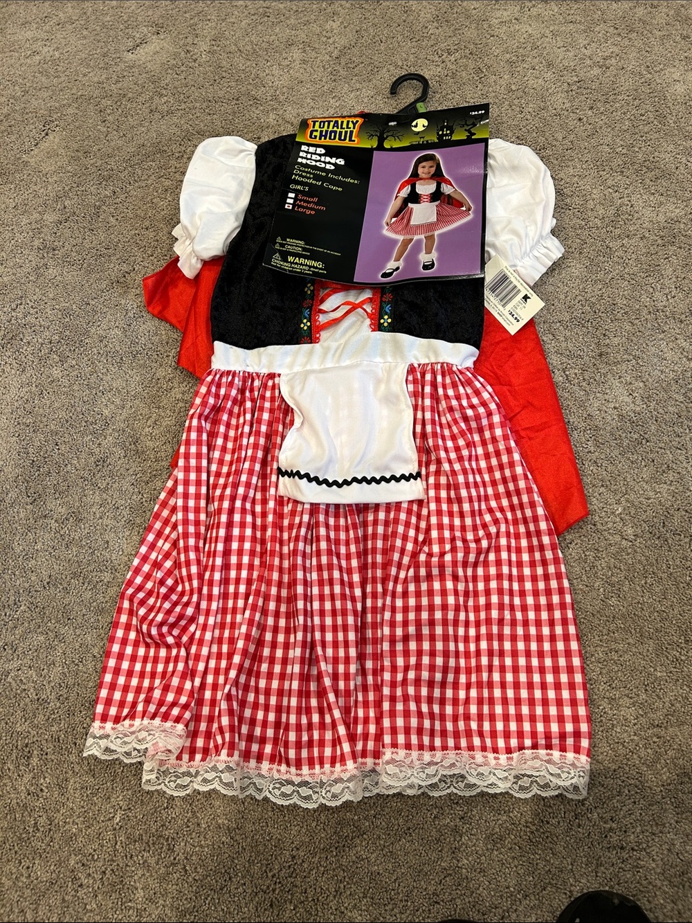 Little Red Riding Hood costume, girl’s large